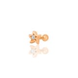 Söğütlü Silver Gümüş rose zirkon taşlı yıldız modeli Tragus helix Piercing küpe [barcode]