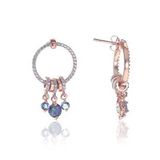 Söğütlü Silver Mistik topaz taşlı ring küpe