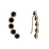 Söğütlü Silver onix ve beş taşlı sıra küpe