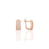 Söğütlü Silver SGTL10065ROSE Gümüş Küpe