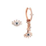 Söğütlü Silver SGTL10144 Rose Lareyn Şans Gümüş Küpe