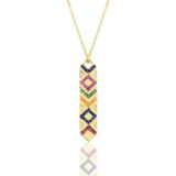 Söğütlü Silver SGTL10155GOLD Gümüş Kadın Kilim Kolye