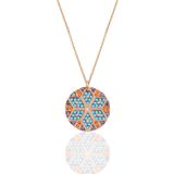 Söğütlü Silver SGTL10156ROSE Gümüş Rose Yuvarlak Kadın Kilim Kolye
