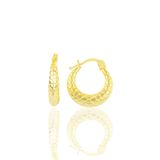 Söğütlü Silver SGTL10708GOLD Gümüş Altın Yaldızlı Baklava Desenli Gümüş Şarnel Küpe