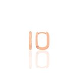 Söğütlü Silver SGTL10884 Rose Sade U Modeli Gümüş Küpe