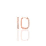Söğütlü Silver SGTL10892 Rose Zirkon Taşlı Gümüş Küpe