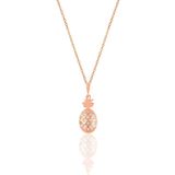 Söğütlü Silver SGTL10927 Gümüş Rose 17 Mm Zirkon Taşlı Ananas Kolye