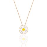 Söğütlü Silver SGTL10933 Gümüş Rose Mineli Papatya Kolye