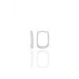Söğütlü Silver SGTL10934 Rodyumlu 17 mm Sade U Modeli Gümüş Küpe