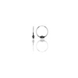 Söğütlü Silver SGTL11279 Gümüş 14 Mm Işlemeli Halka Küpe