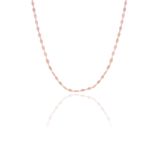 Söğütlü Silver SGTL11630 Gümüş 55 Cm Rose Mekik Pullu Kolye