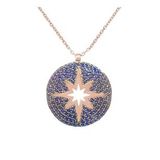 Söğütlü Silver SGTL11747 Rodyumlu Zirkon Taşlı Kutup Yıldızı Gümüş Kolye
