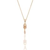 Söğütlü Silver SGTL11876 Gümüş Rose Zirkon Taşlı Ok Kolye