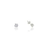Söğütlü Silver SGTL4074 925 Ayar Gümüş Mini Tek Taş Küpe