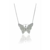 Söğütlü Silver SGTL6095 Zirkon Taşlı Kelebek Kolye