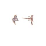 Söğütlü Silver SGTL8681 Gümüş Zirkon Taşlı Minik Çiçek Küpe