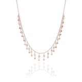 Söğütlü Silver SGTL8745 Rose Renk Gümüş Pullu Ve Zirkon Taşlı Kadın Kolye