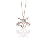 Söğütlü Silver SGTL8747 Rose Renk Gümüş Kalpli Çapa Ok Kadın Kolye