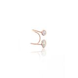 Söğütlü Silver SGTL8981 Rose Damlalı Zirkon Taşlı Kıkırdak Gümüş Küpe