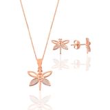 Söğütlü Silver SGTL9086 Pembe Kadın Gümüş Set