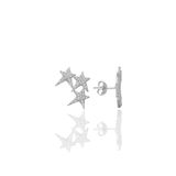 Söğütlü Silver SGTL9470 Zirkon Taşlı Yıldızlar Gümüş Küpesi