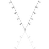 Söğütlü Silver SGTL9667 Damlalı Zirkon Taşlı Kadın Gümüş Kolye