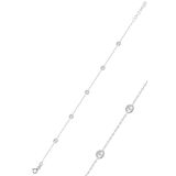 Söğütlü Silver SGTL9890 Gümüş Renkli Sıra Taşlı Bileklik