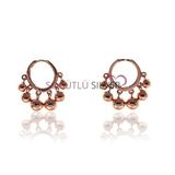Söğütlü Silver Shakira Modeli Rose Küpe