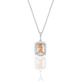 Söğütlü Silver TPZ SGTL10125 Kadın Gümüş Topaz Baget Taşlı Kolye