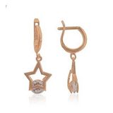 Söğütlü Silver Zirkon Taşlı Yıldız Küpe