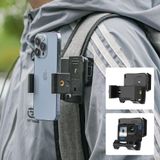 SOH Mingying 360° Dönebilen Sırt Çantası Askı Telefon Montajı, iPhone 12/13/14/15 Pro max ve Daha Fazla Akıllı Telefon için Telefon Klipsli Telefon Tutacağı Sırt Çantası Askısı (BCM-02)