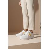 SOHO Beyaz-Sarı-Pudra Kadın Sneaker 20677