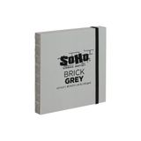 SoHo Brick Journal, Gri Set 2-14 cm x 14 cm & 5.5"x8.5" (100 GSM, 80 Sayfa) | SoHo Urban Artist Eskiz, Çizim, Renkli Kalemler, Grafit ve daha fazlası için Tuğla Eskiz Defteri Dergileri