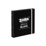 SoHo Brick Journal, Siyah Set 2-14 cm x 14 cm & 5.5"x8.5" (150 GSM, 80 | SoHo Urban Artist Eskiz, Çizim, Renkli Kalemler, Grafit ve daha fazlası için Tuğla Eskiz Defteri Dergileri