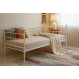 Soho Daybed Tek Kişilik Beyaz, Metal Karyola, 90X190
