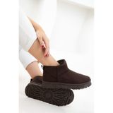 SOHO Kahve Süet Kadın Bot & Bootie 21067