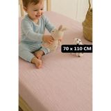 Soho Organics Müslin Lastikli Çarşaf - 70x110 cm | Yatak Yüksekliği 10-15 CM | %100 Organik Pamuk