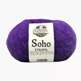 Soho Örgü İpi Kraliyet Menekşesi%55 Super Kid Mohair%23 Organik Merino Yün%22 Polyester 25g 225m (76135)