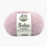 Soho Örgü İpi Küllü Gül%55 Super Kid Mohair%23 Organik Merino Yün%22 Polyester 25g 225m (73410)