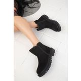 SOHO Siyah Süet Kadın Bot & Bootie 19750