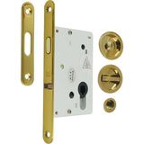 SOHO Sl-01 Serisi Kayar Kapı Kilidi Seti Sarı Banyo Tipi (Wc)