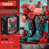 Soi Craft 1000 Parça Puzzle Kırmızı ve Pembe Güller #6522 | Çiçek Aranjmanı Teması, 2 cm Parça Ölçüsü, Kayıp Parça Desteği, Yetişkin ve Çocuk, Türkiye'de Üretildi