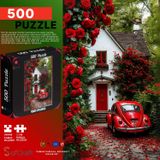 Soi Craft 500 Parça Puzzle Kırmızı Kaplumbağa #279 | Klasik Araba Teması, 2 cm Parça Boyutu, Çiçek Bahçesi Görseli, Yetişkin ve Aile İçin, Özel Koleksiyon