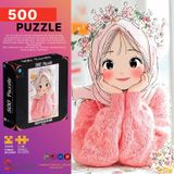 Soi Craft 500 Parça Puzzle Küçük Mutlulukların Resmi #204 | Anime Kız Tasarımı, 2 cm Parça Ölçüsü, Çerçevelenebilir, Aile Aktivitesi, Özel Koleksiyon