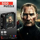 Soi Craft 500 Parça Puzzle Mustafa Kemal Atatürk #288 | 2 mm Kalın Parçalar, Yetişkin Sanatsal Tasarım