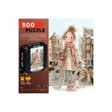 Soi Craft 500 Parça Puzzle Pembe Atkılı Kızın Hikayesi #253