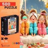Soi Craft 500 Parça Puzzle Pijama Partisi Başlasın #232 | Kız Arkadaş Teması, 2 cm Parça Ölçüsü, Kayıp Parça Desteği, Ages 3+, Sanatsal Tasarım
