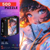 Soi Craft 500 Parça Puzzle Siberpunk Ruhu Fütüristik #235 | Karakter Tasarımı, 2 cm Parça Ölçüsü, Kayıp Parça Desteği,