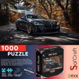 Soi Craft Black BMW Coupe 1000 Parça Puzzle, 68x48 cm | Sonbahar Manzarası, 2 cm Parça Ölçüsü, Kayıp Parça Desteği, Türkiye'de Üretildi, Araba Teması