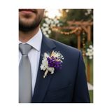 Soilhandmade Orkideli Damat Yaka Çiçeği
